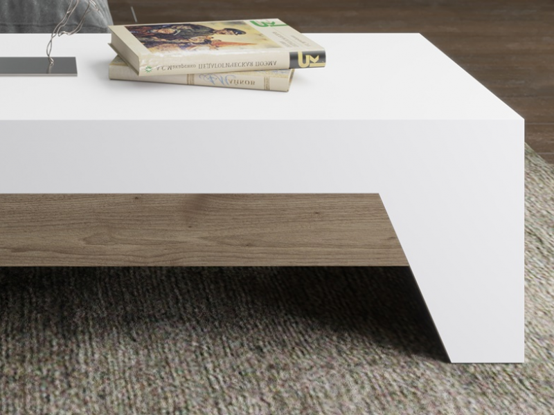 Lift top coffee table with drawer -DIAGONAL