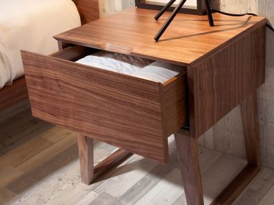 Table de nuit en noyer - NOTTE Table de nuit en noyer - NOTTE