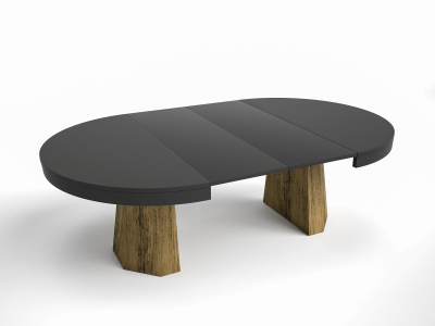 Round and extendable dining table - ANNELI