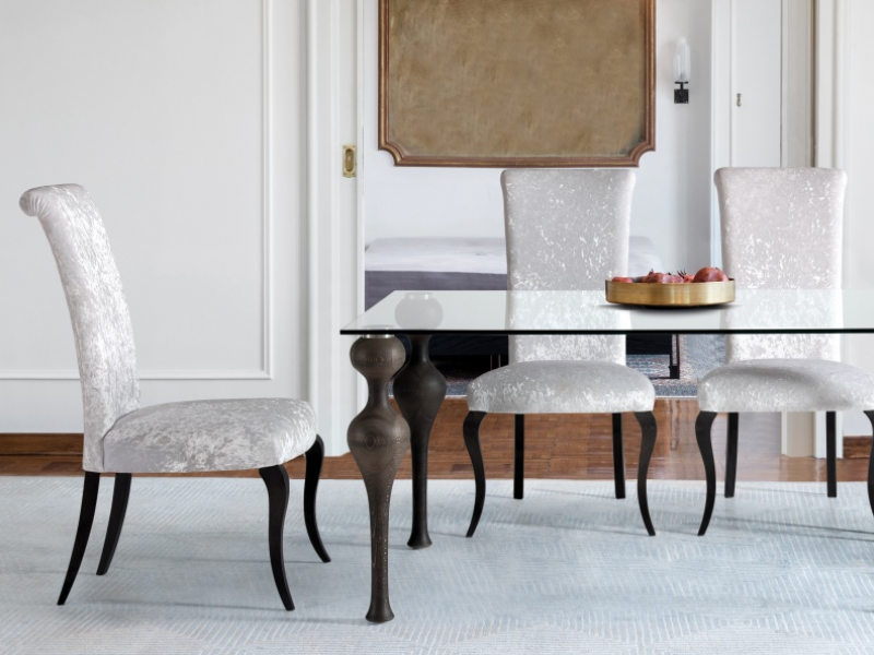 Upholstered designer chair - ALBA
