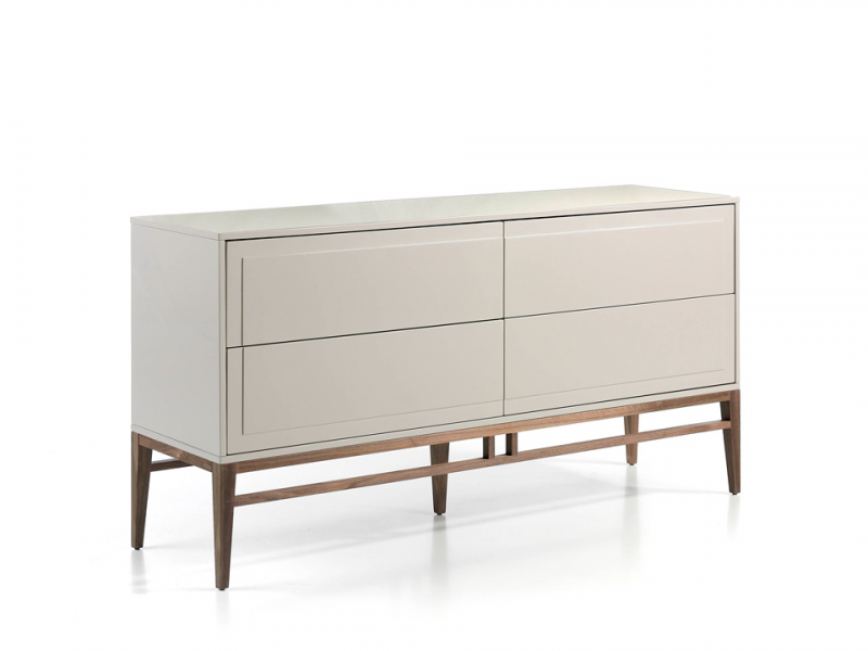 Lacquered sideboard with walnut base - TERBUS