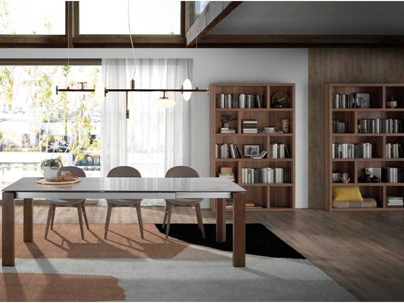 Walnut bookcase - AMÉLIE