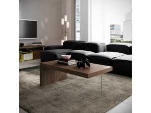 Table basse design avec base en verre trempé -VOLARE