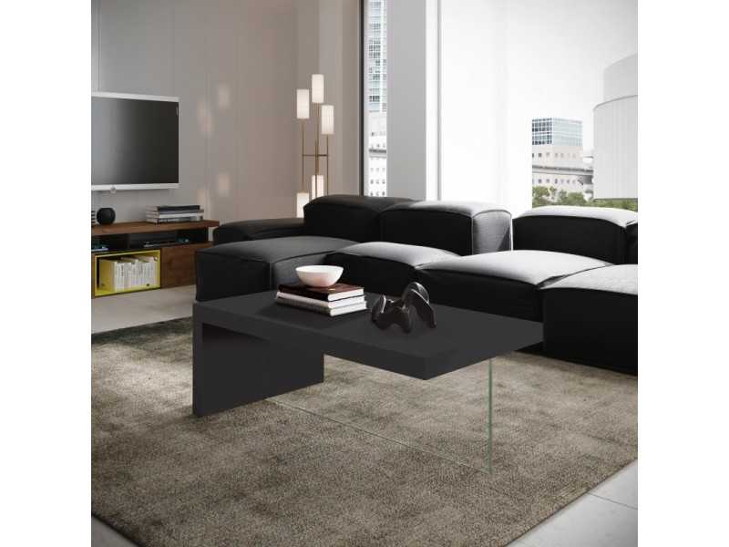 Mesa de centro de diseño con base en cristal templado -VOLARE