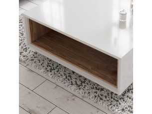 Table basse en bois de chêne ou laque -VERNE 2