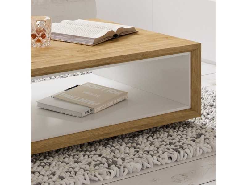 Table basse en bois de chêne ou laque -VERNE