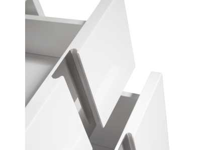 Sinfonier lacado en blanco y estructura base en acero inoxidable - ROSE