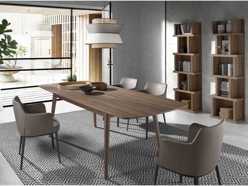 Walnut bookcase - ANOUK