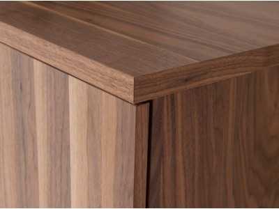 Buffet design en noyer et pieds en acier inoxydable - NINO