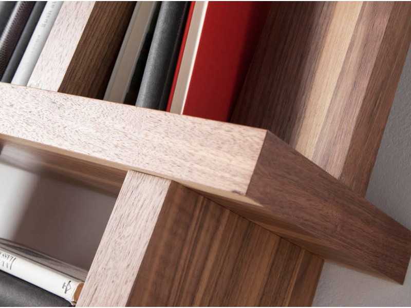 Bibliothèque en noyer - BRUNO