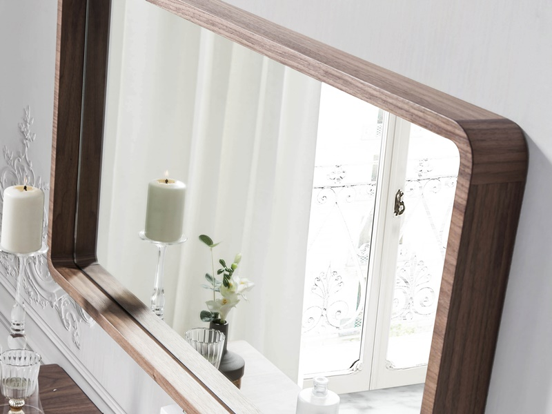 Walnut mirror - OLGA