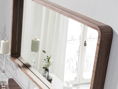 Walnut mirror - OLGA