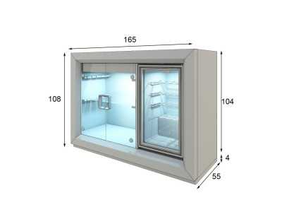 Mueble vinoteca en roble - MONASTRELL