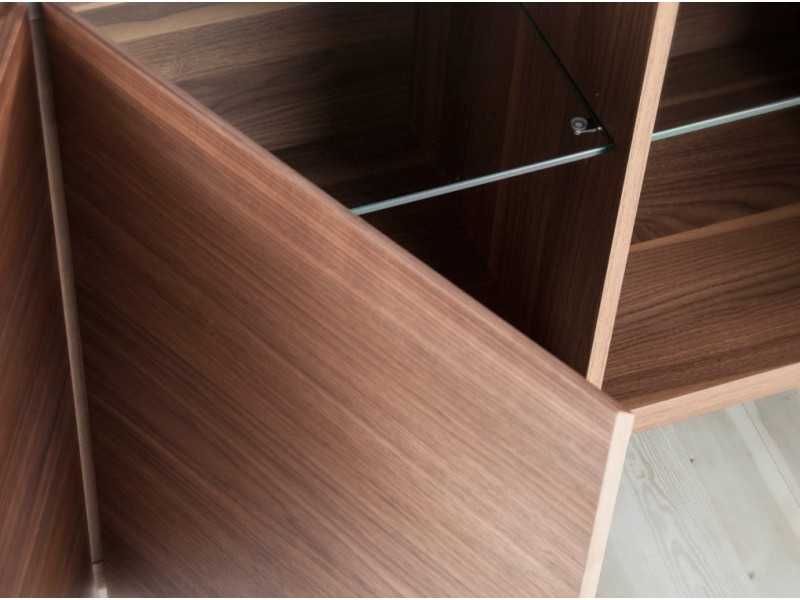 Walnut sideboard and porcelain marble top - VALENTINO