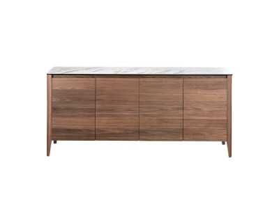 Walnut sideboard and porcelain marble top - VALENTINO