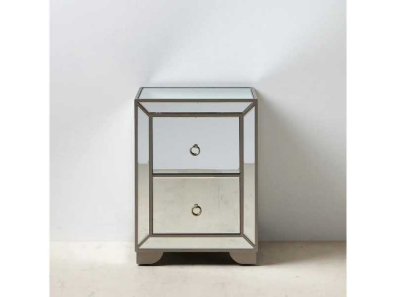 Bedside table with 2 drawers - LEEDS