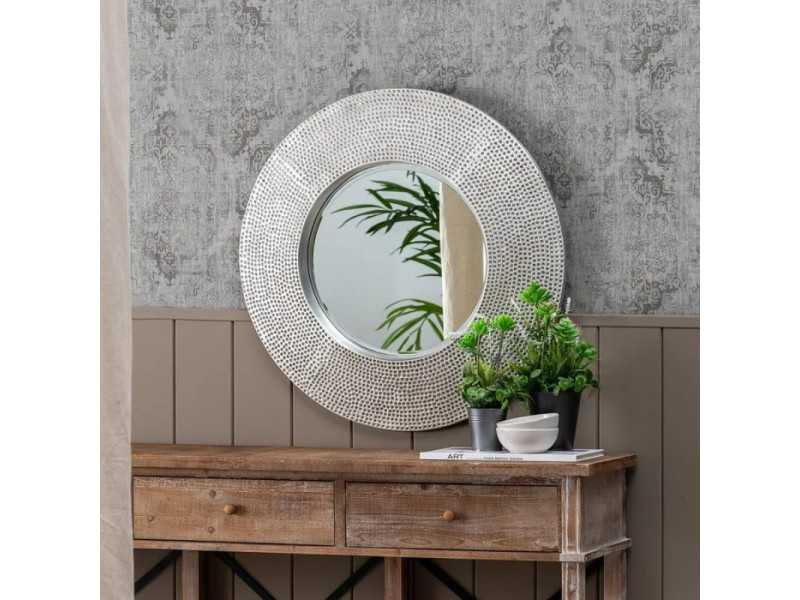 Decorative round mirror - CARDIFF