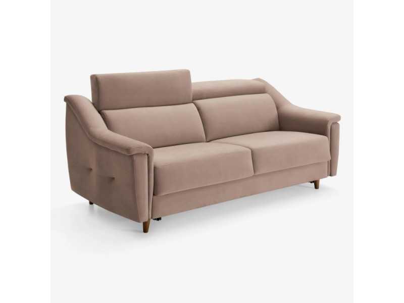 Upholstered sofa bed - ADRIENNA