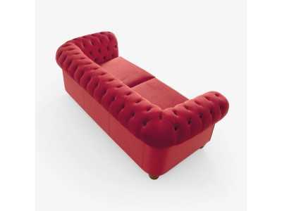 Canapé-lit tapissé avec capitonné type chester - CHESTERFIELD BED
