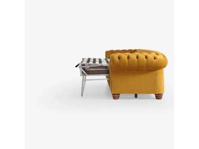 Canapé-lit tapissé avec capitonné type chester - CHESTERFIELD BED