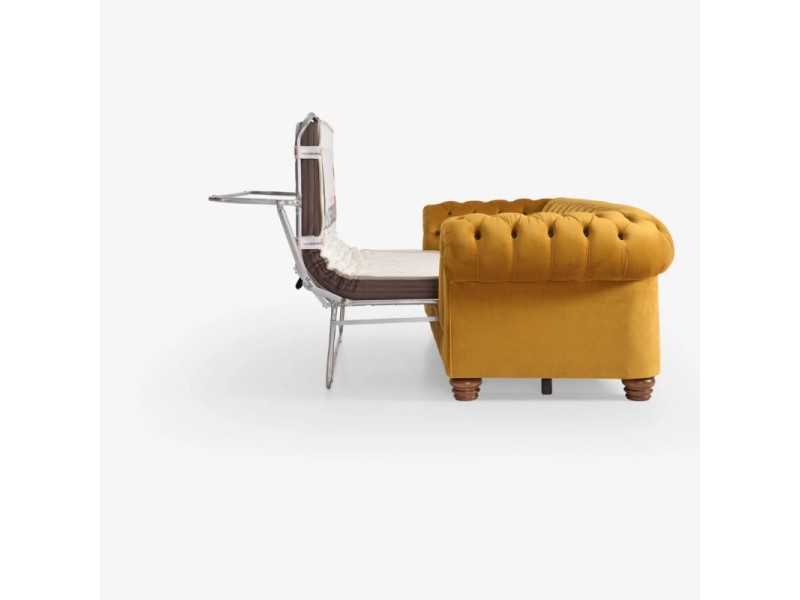 Sofá cama con capitonné tipo chester - CHESTERFIELD BED