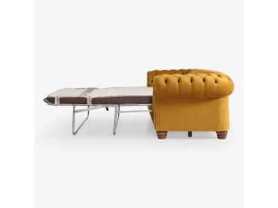 Canapé-lit tapissé avec capitonné type chester - CHESTERFIELD BED