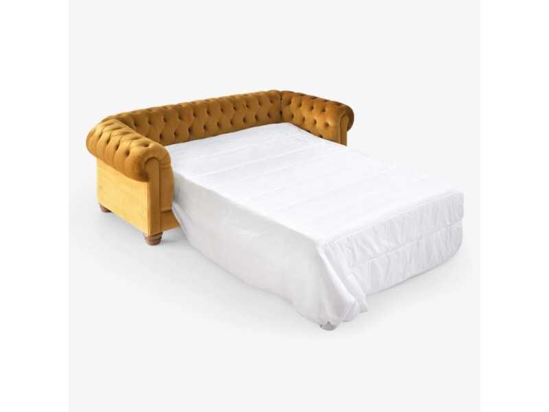 Sofá cama con capitonné tipo chester - CHESTERFIELD BED