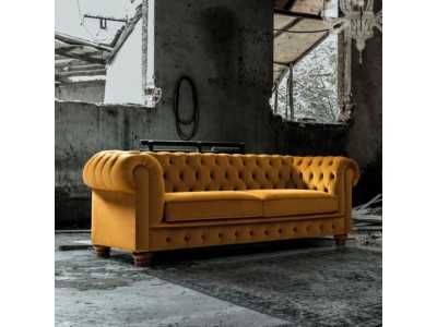 Canapé tapissé avec capitonné type chester - CHESTERFIELD