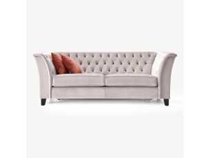 Upholstered and padded sofa bed, Chester style - ROYAL 2