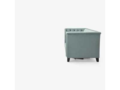 Upholstered and padded sofa bed, Chester style - ROYAL