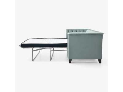 Upholstered and padded sofa bed, Chester style - ROYAL