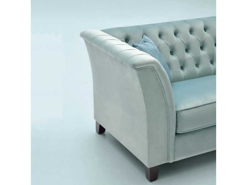 Fauteuil tapissé avec capitonné type chester - ROYAL