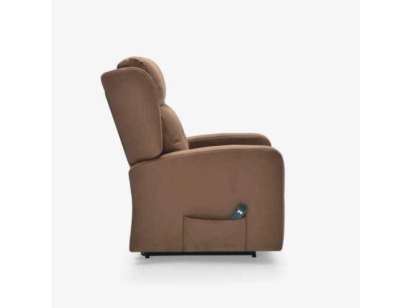 Upholstered relax armchair - NORVAN