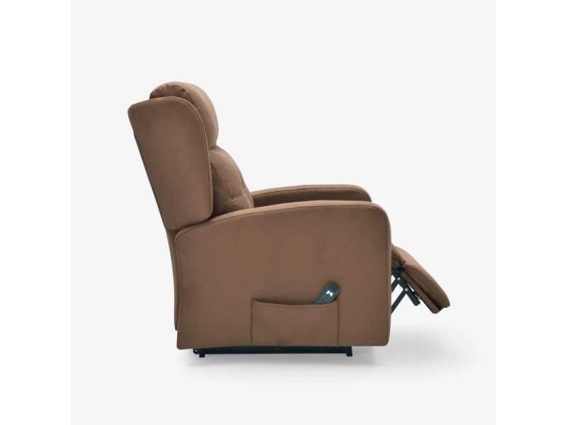 Upholstered relax armchair - NORVAN