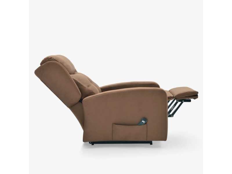 Upholstered relax armchair - NORVAN