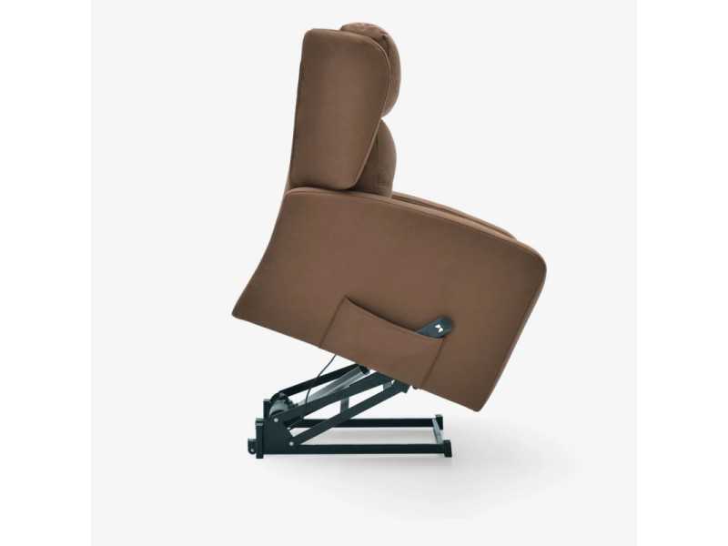 Upholstered relax armchair - NORVAN