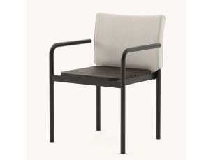 Silla de exterior tapizada con brazos - BALI 2