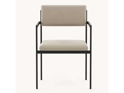 Chaise d'extérieur tapissé avec accoudoirs - BORA