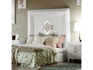 Lacquered headboard with central detail - GLASS