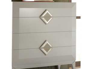 Lacquered chest of drawers with original handles - GLASS 2