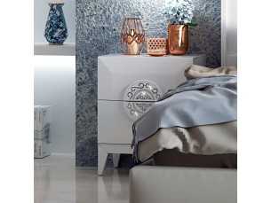 Lacquered bedside table with central detail - OLIMPIC 2