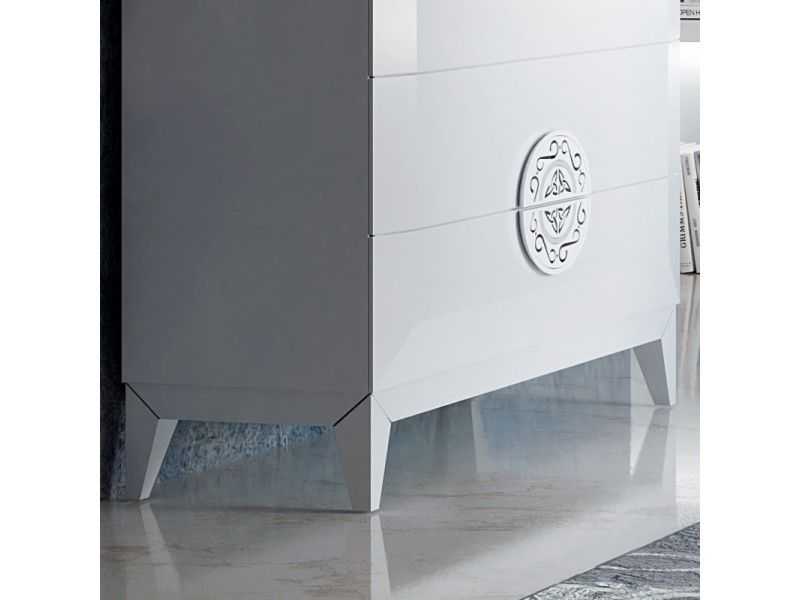 Commode laquée avec poignées d'origine - OLIMPIC