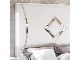 Lacquered headboard with original details and led light - ROMBO 2
