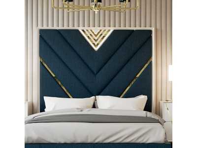 Lacquered and upholstered headboard - NÉMESIS Lacquered and upholstered headboard - NÉMESIS