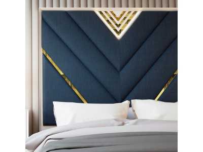 Lacquered and upholstered headboard - NÉMESIS Lacquered and upholstered headboard - NÉMESIS