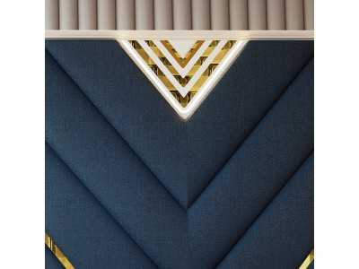 Lacquered and upholstered headboard - NÉMESIS Lacquered and upholstered headboard - NÉMESIS