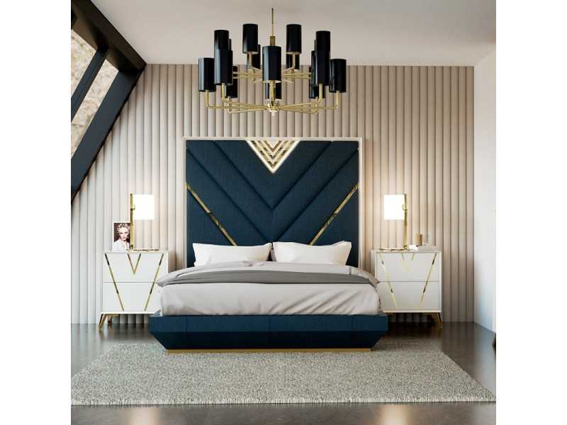 Lacquered and upholstered headboard - NÉMESIS