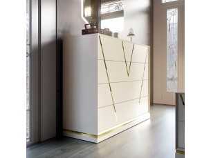 Lacquered chest of drawers with plinth - NÉMESIS
