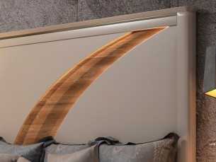 Lacquered headboard with ceiling detail - HORUS 2