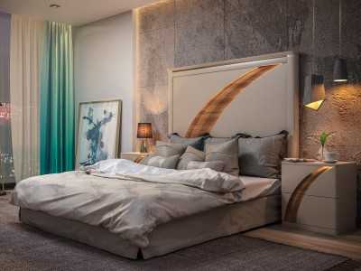 Lacquered headboard with ceiling detail - HORUS Lacquered headboard with ceiling detail - HORUS